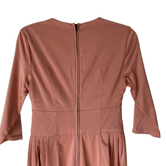 Deadly Dames Micheline Pin Up Wiggle Elegant Satin Dress NWTs Vixen - Picture 6 of 9